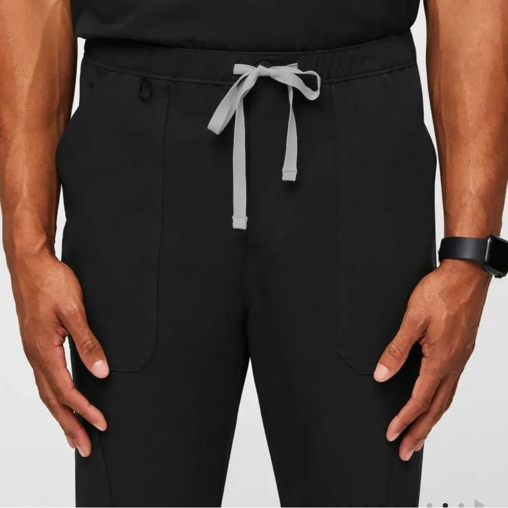 Figs Men's Cairo Cargo Black Scrub Pants M-320 Sz XL